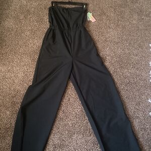 NWT Derek Heart Strapless Jumpsuit Size Small